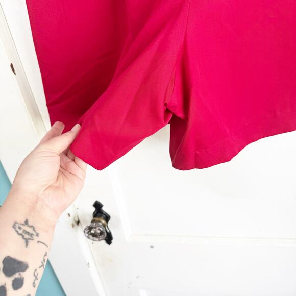 VTG Talbots Petites Red Schoolgirl Skort Preppy Bold Classic Academia NEW 14 - Picture 13 of 13